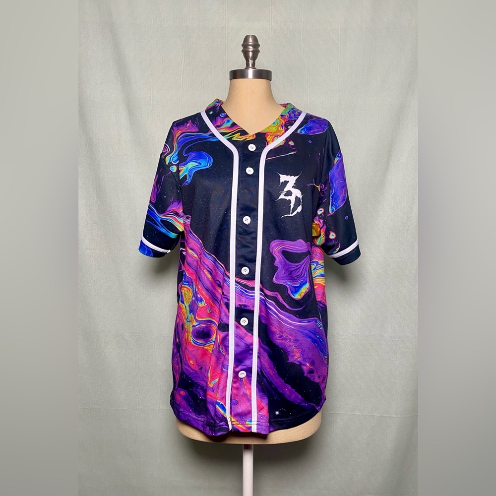 Zeds Dead Colorful Button-Up Baseball Jersey